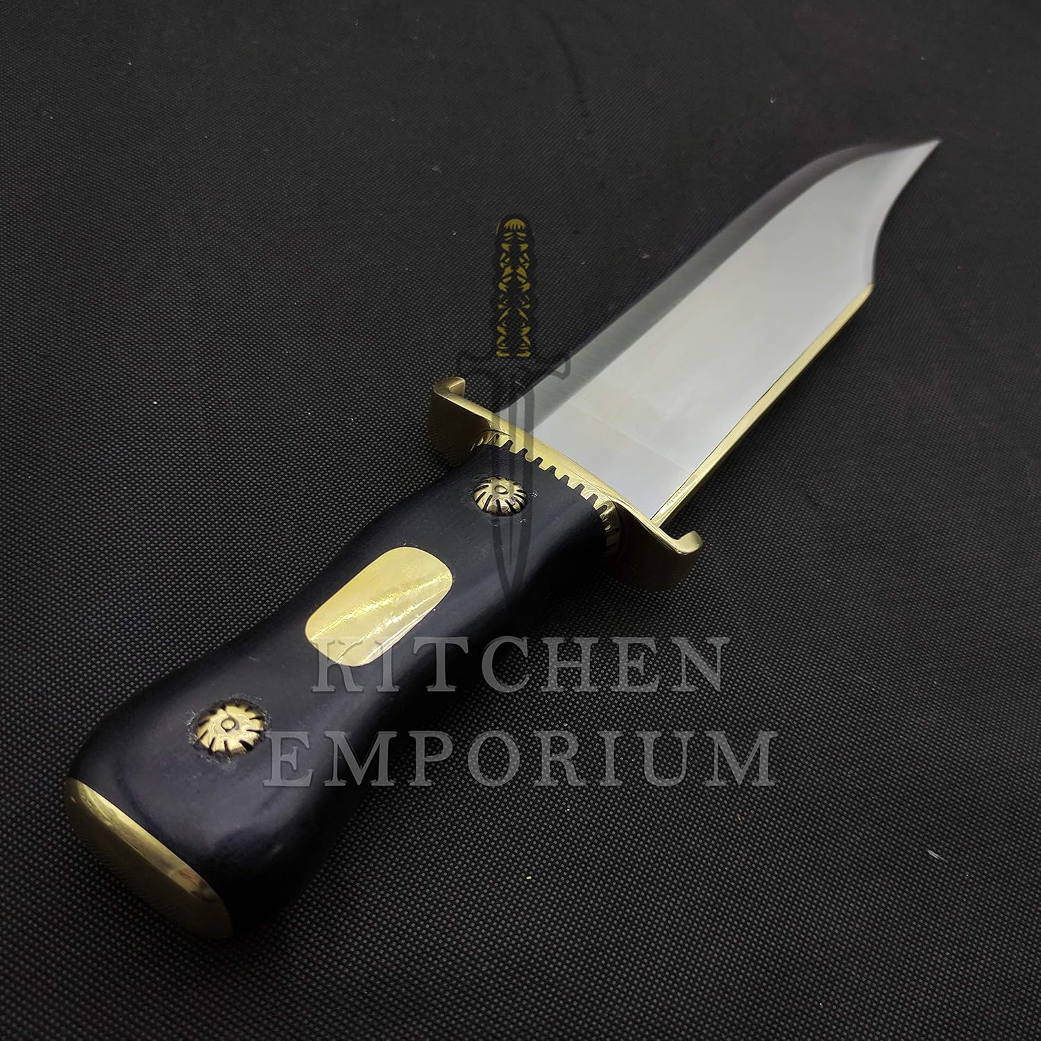 Damascus KE-01371-HK 15.50 Custom handmade D2 Tool Steel Iron Mistress Hunting Knife D2 Tool Steel Iron Mistress Hunting knife, Silver