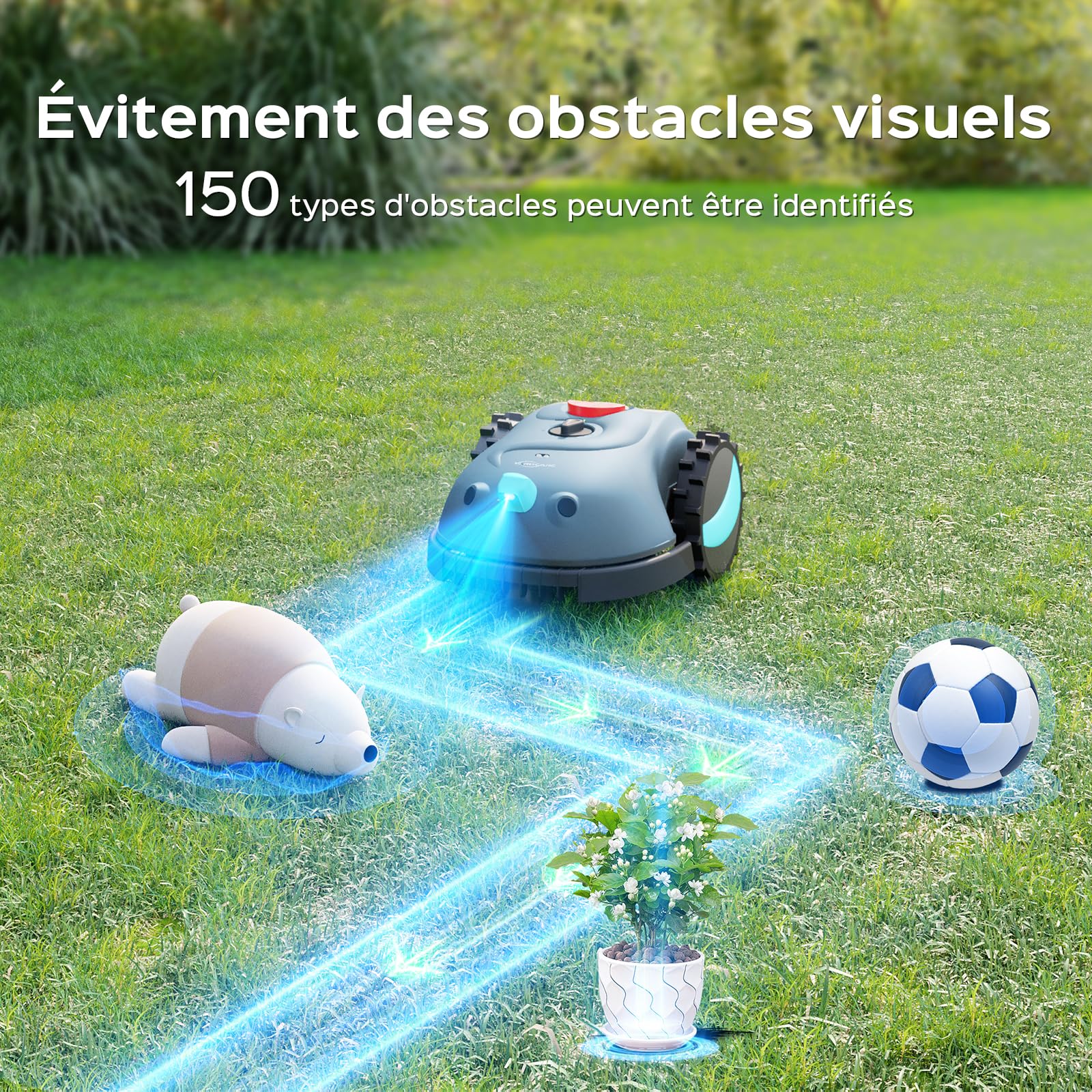 YARDCARE Robot Tondeuse sans Fil Périphérique — vue 2