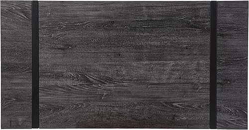 Miniatura 8 de SEI Furniture Harkriven - Escritorio para espacios pequeños, color negro