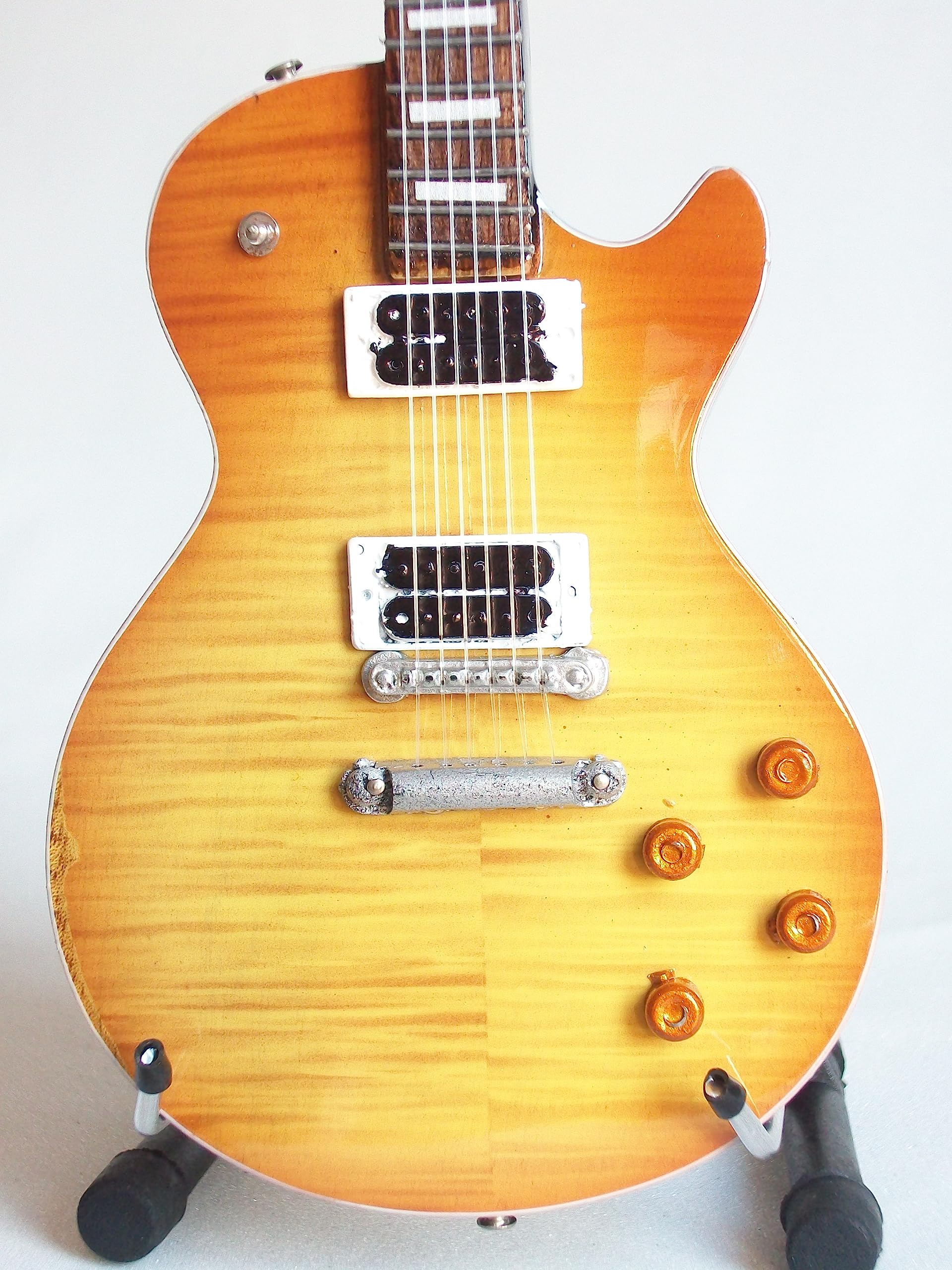 Guitare miniature style Les Paul "Appetite burst" de Slash