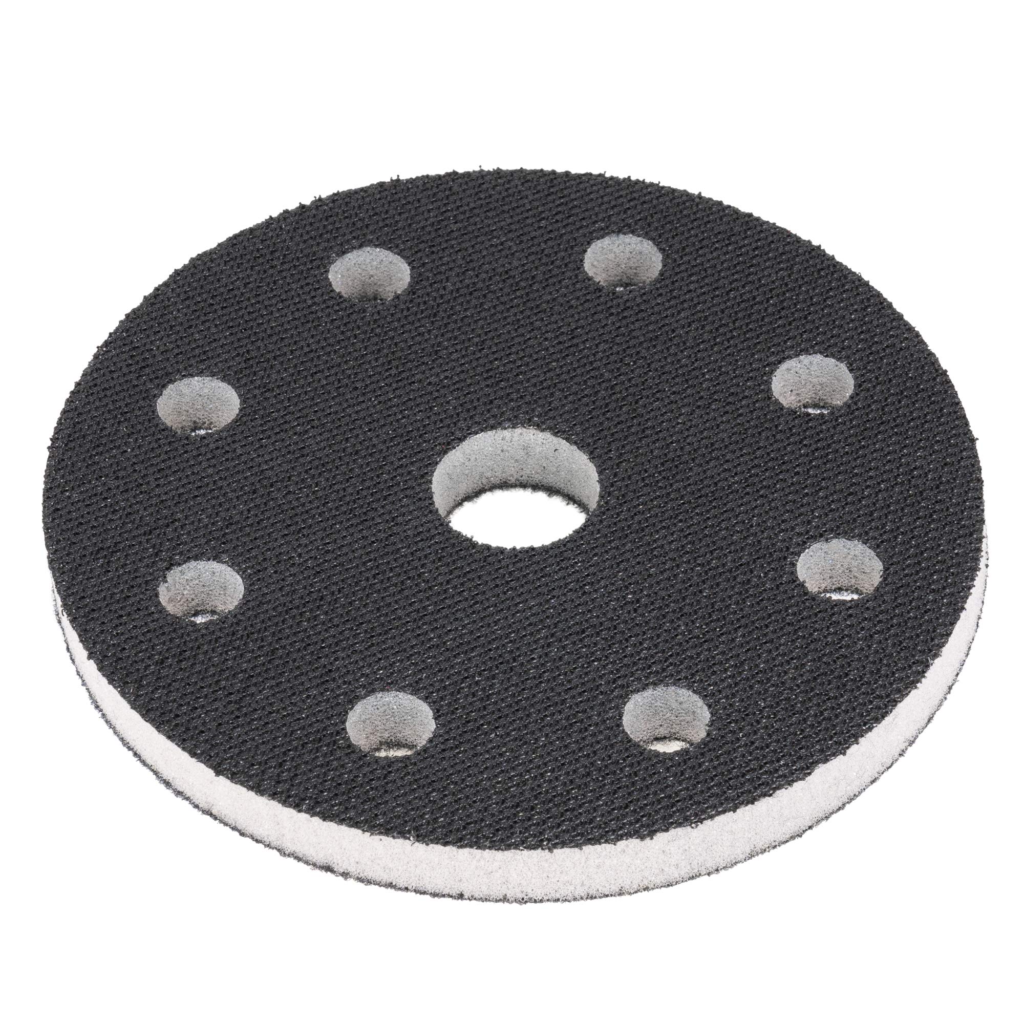 DFS Soft Interface Pad 125mm / 5" for Backing Pad - Foam Cushion Pad with 8+1-Hole for Hook and Loop Sanding Pad/Discs