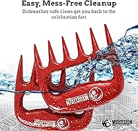 Vista 5 de Mountain Grillers Paquete de 2 Garras Bear para Carne - Garras Desmenuzadoras de Carne Resistentes al Calor y Duraderas para Cerdo Desmenuzado
