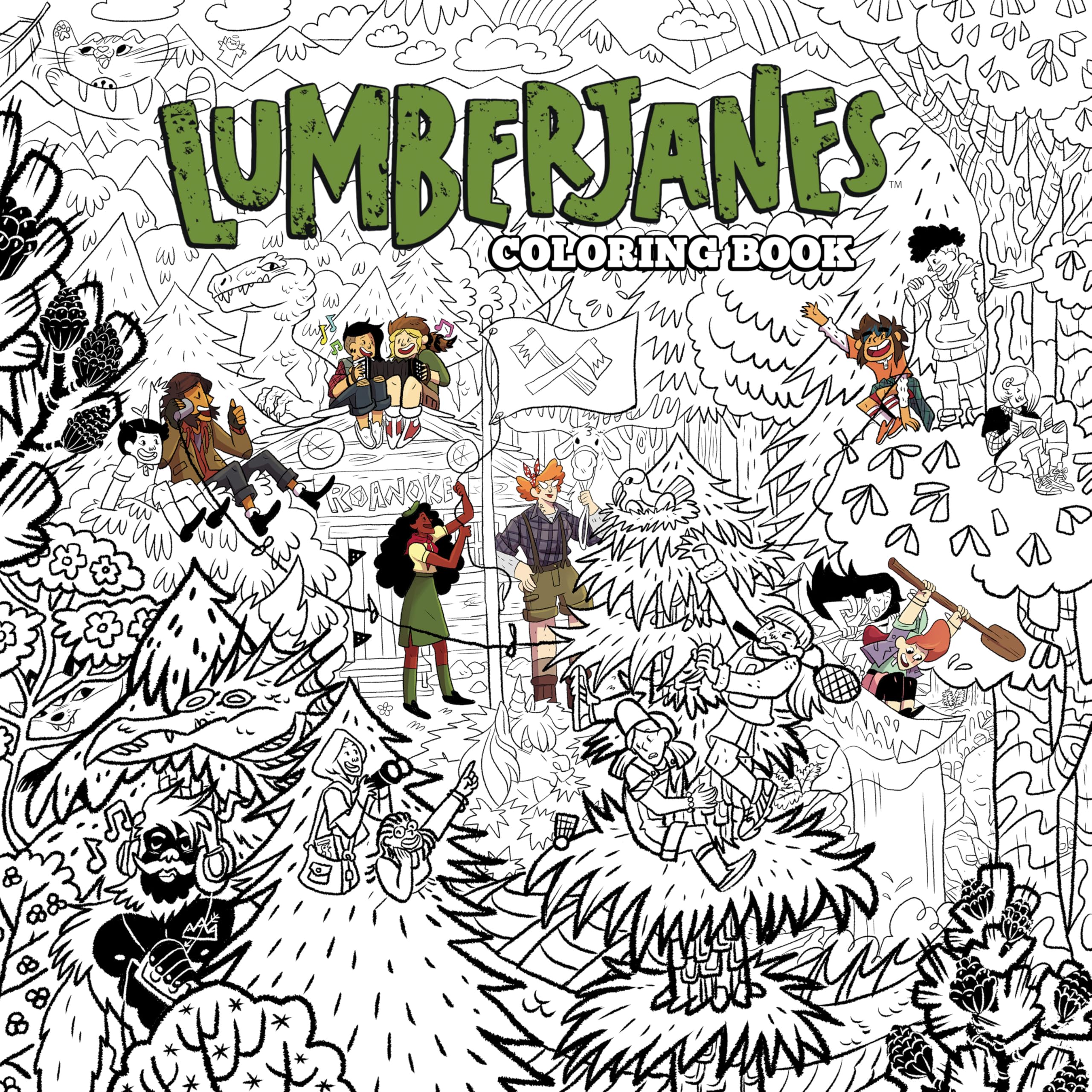Lumberjanes Coloring Book by Shannon Watters PAPERBACK 9781684152094