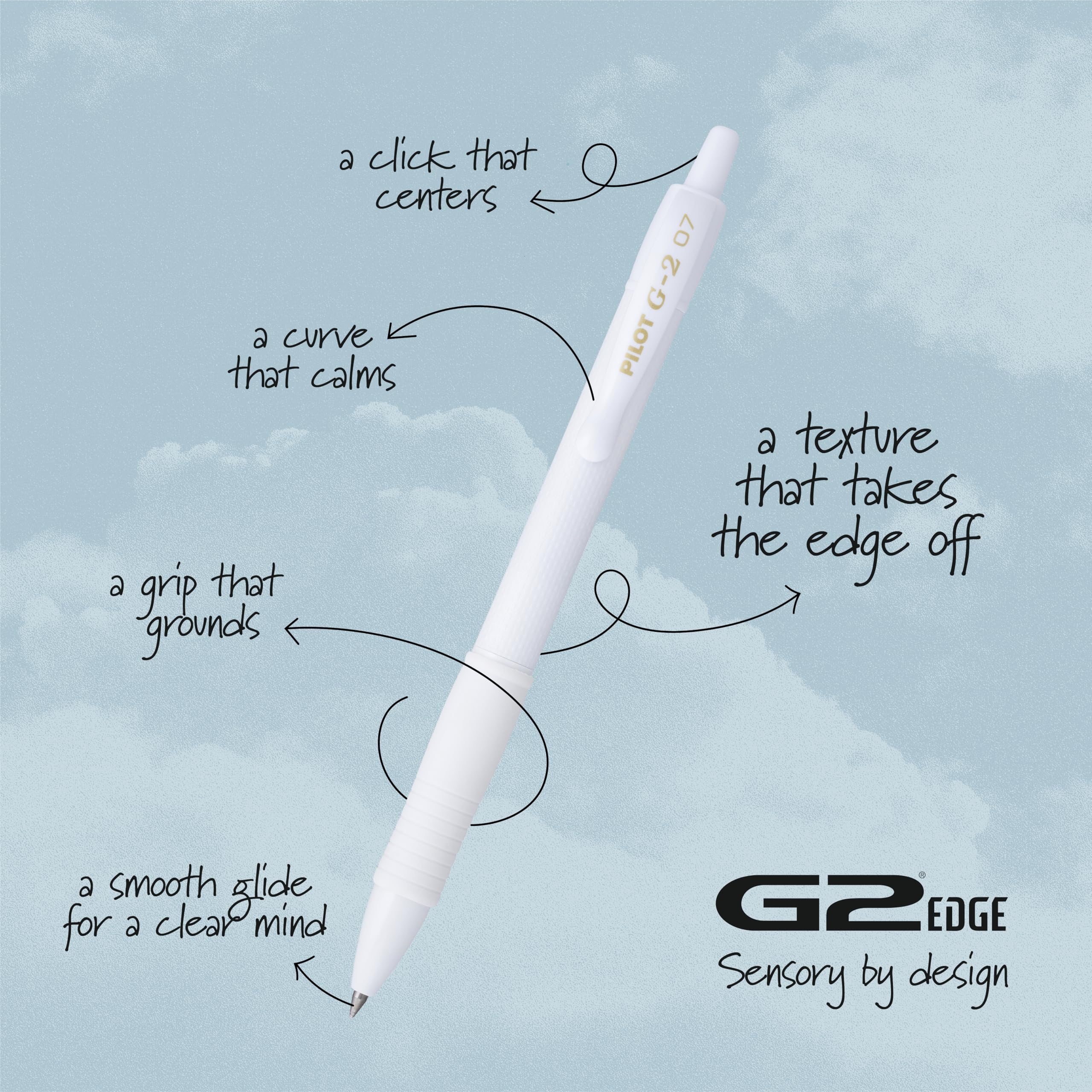 Pilot G2 Premium Gel Roller Pens Edge White Pen Sensory Writing Experience Fine Point 0 7 mm 1ct — view 6