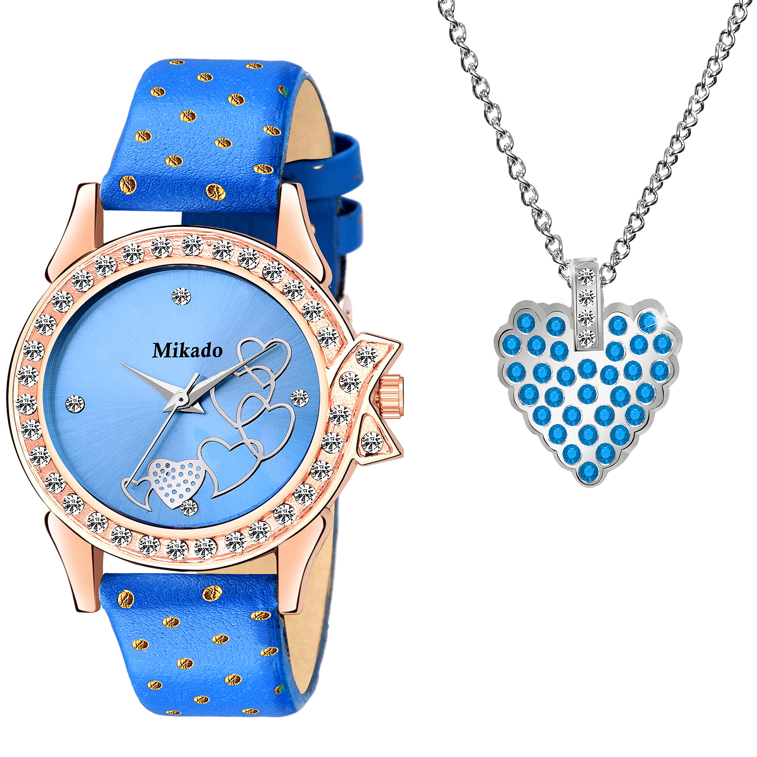 Mikado Blue 2 Gift Heart Set Women and Grils (B08BHLB933) Amazon Price History, Amazon Price Tracker