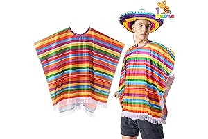 Cinco De Mayo Fiesta Serape Poncho Costume - Brighten Your Festivities!