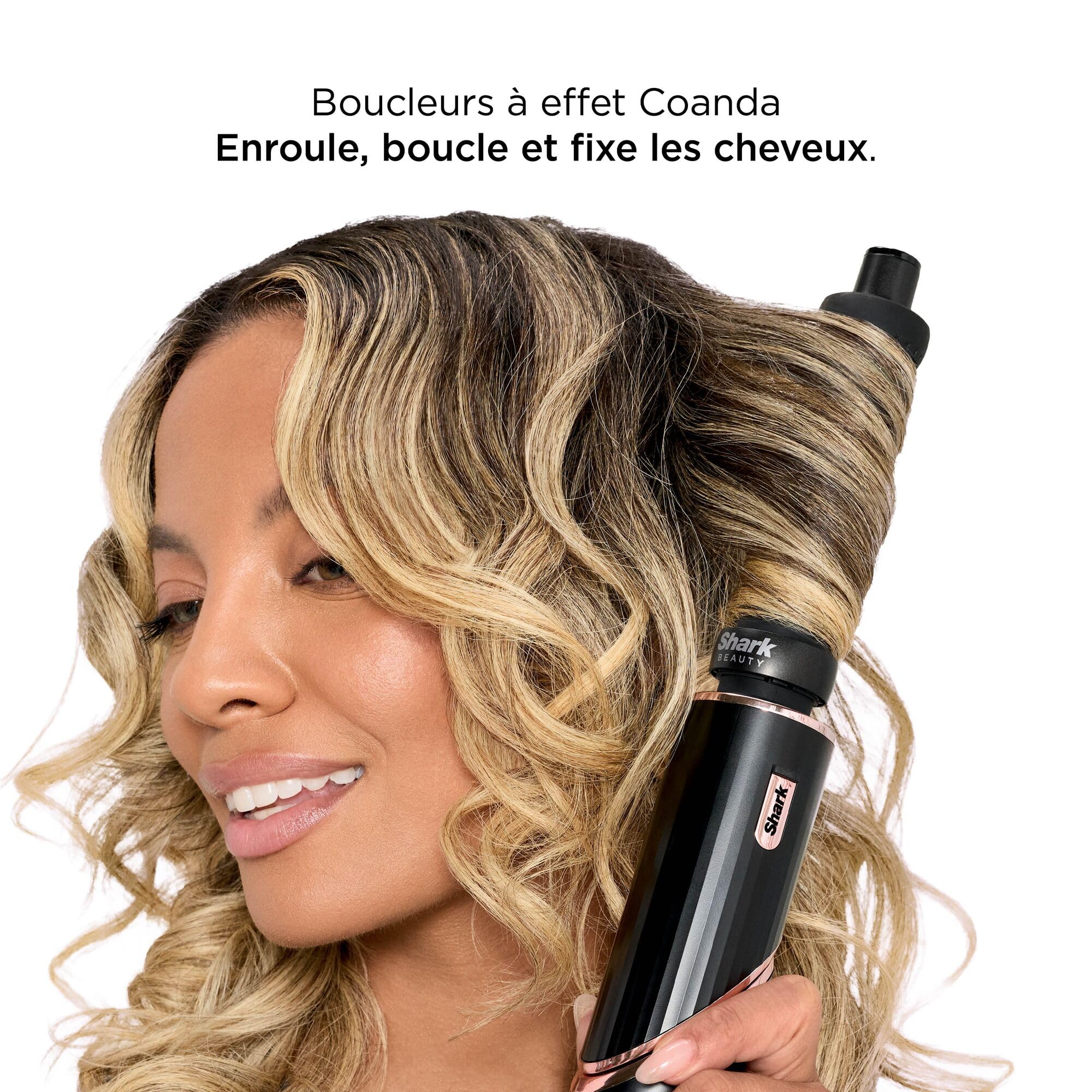 Shark FlexStyle Air Styler et Sèche-cheveux, Boucleurs Auto-Wrap, Brosse Ovale, Concentrateur, sans Dommage Thermique, Tous types de cheveux