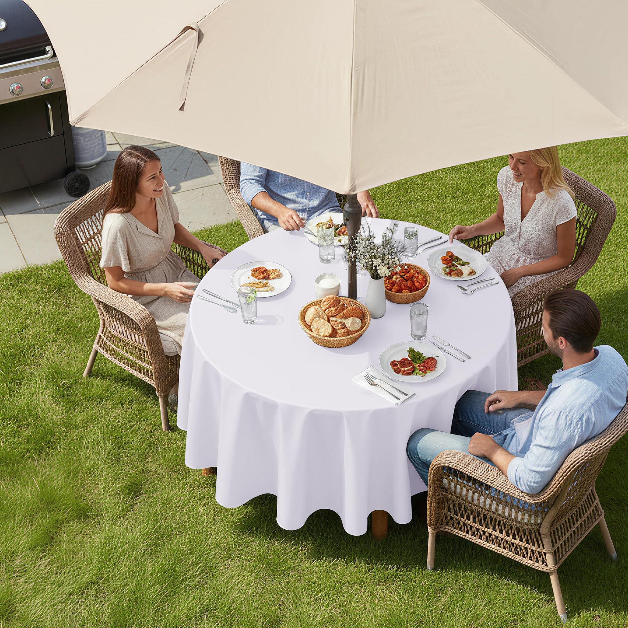6-foot patio umbrella with solar lights Sonerlic Patio 6.5x6.5 FT LED Market Umbrellas With Solar Lights, Table  Umbrella for Patio and Outdoor With Tilt Button for Deck and Pool,Yellow