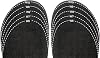 Sloggers Cut-to-fit Half-Sizer fit Adjusting Insole - Style 330BK , Black