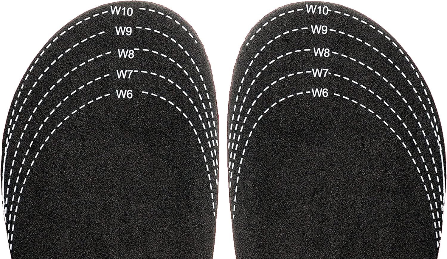 Sloggers Cut-to-fit "Half-Sizer" fit Adjusting Insole - Style 330BK , Black