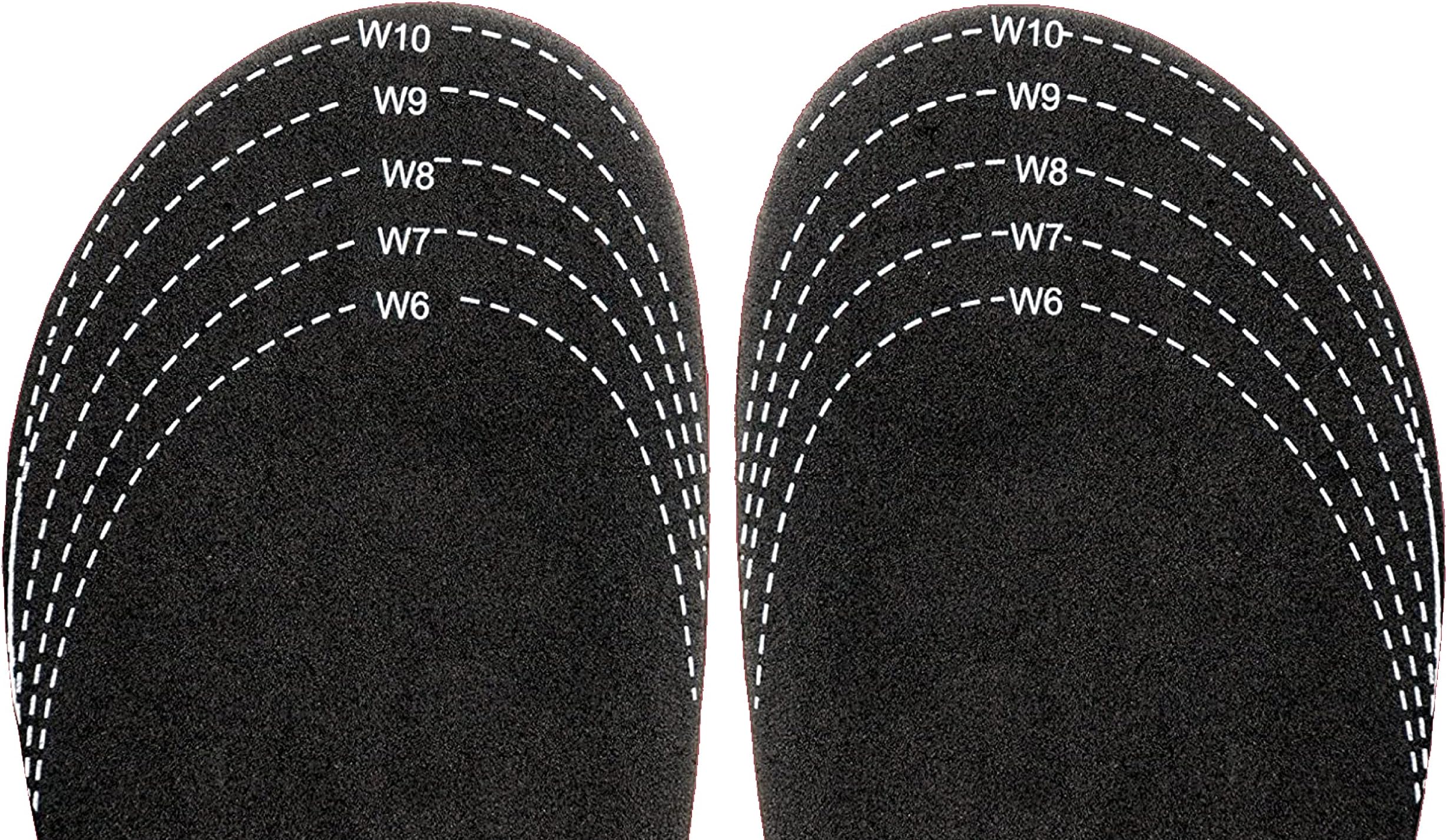 Sloggers Cut-to-fit "Half-Sizer" fit Adjusting Insole - Style 330BK , Black