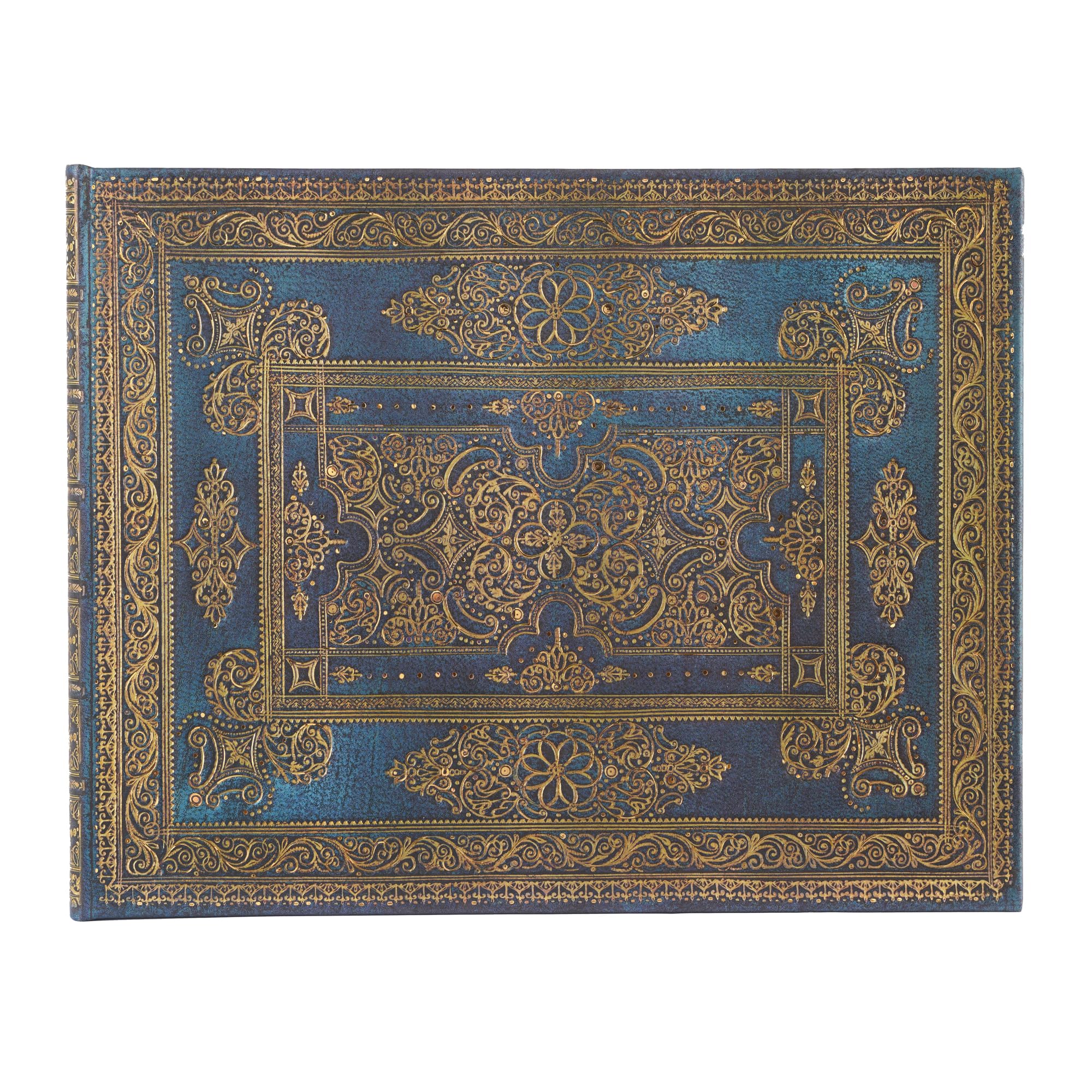 Livre d'or Paperblanks original bleu de luxe sans lignes, le cadeau de mariage idéal