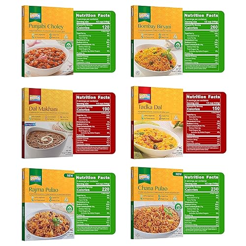 Miniatura 3 de Ashoka Comidas tradicionales indias 1932, kit de comida vegetariana de frijoles y arroz, certificado Kosher, paquete variado totalmente natural,