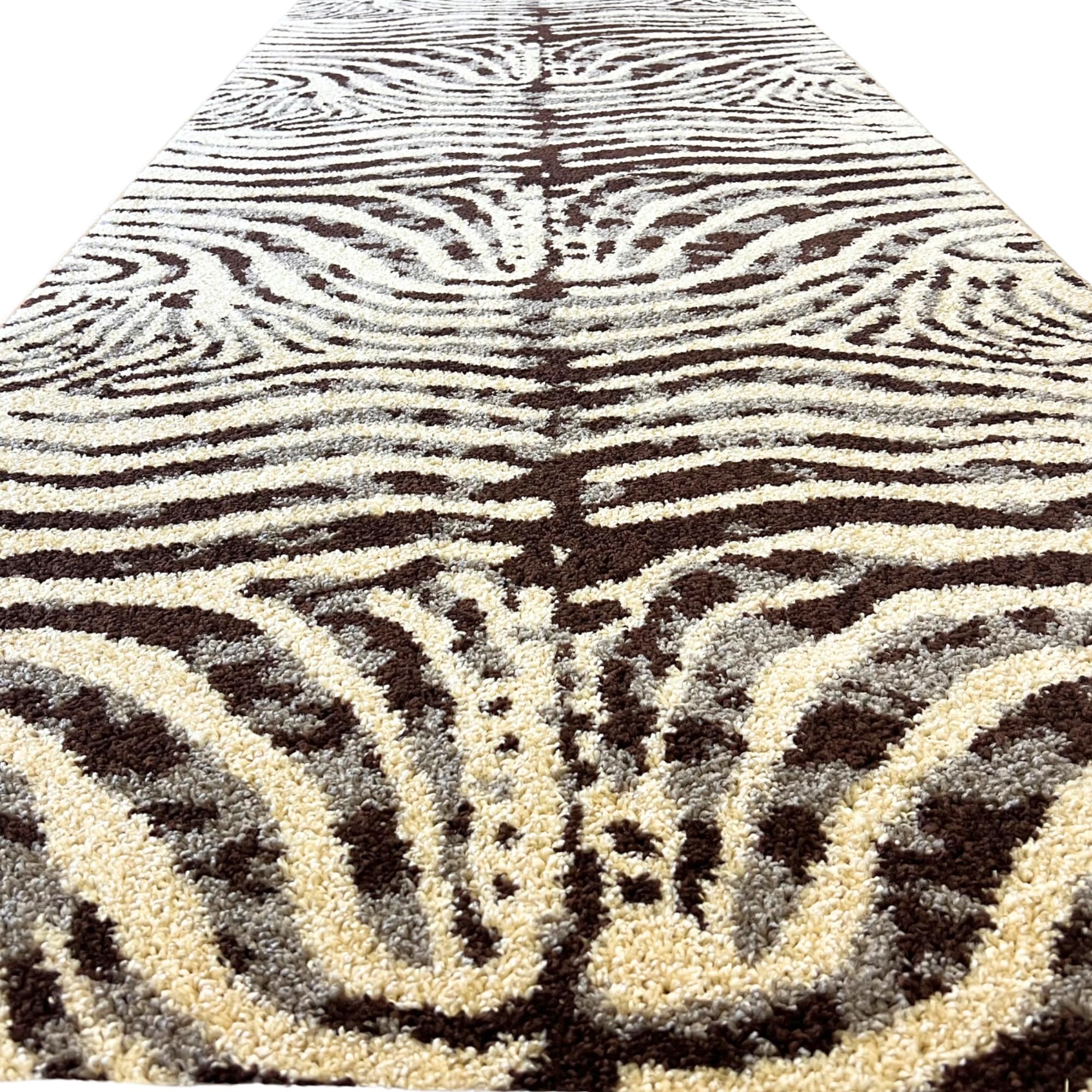Tappeto da soggiorno Zebra - Tappeto grande per soggiorno o camera da letto | con motivo Zebra | Made in Spagna con polipropilene Frisse
