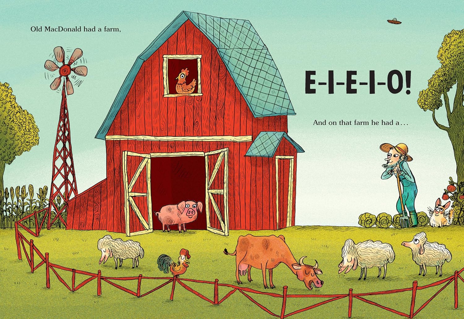 E-I-UFO: Old MacDonald Had a Farm      Hardcover – Picture Book, March 4, 2025