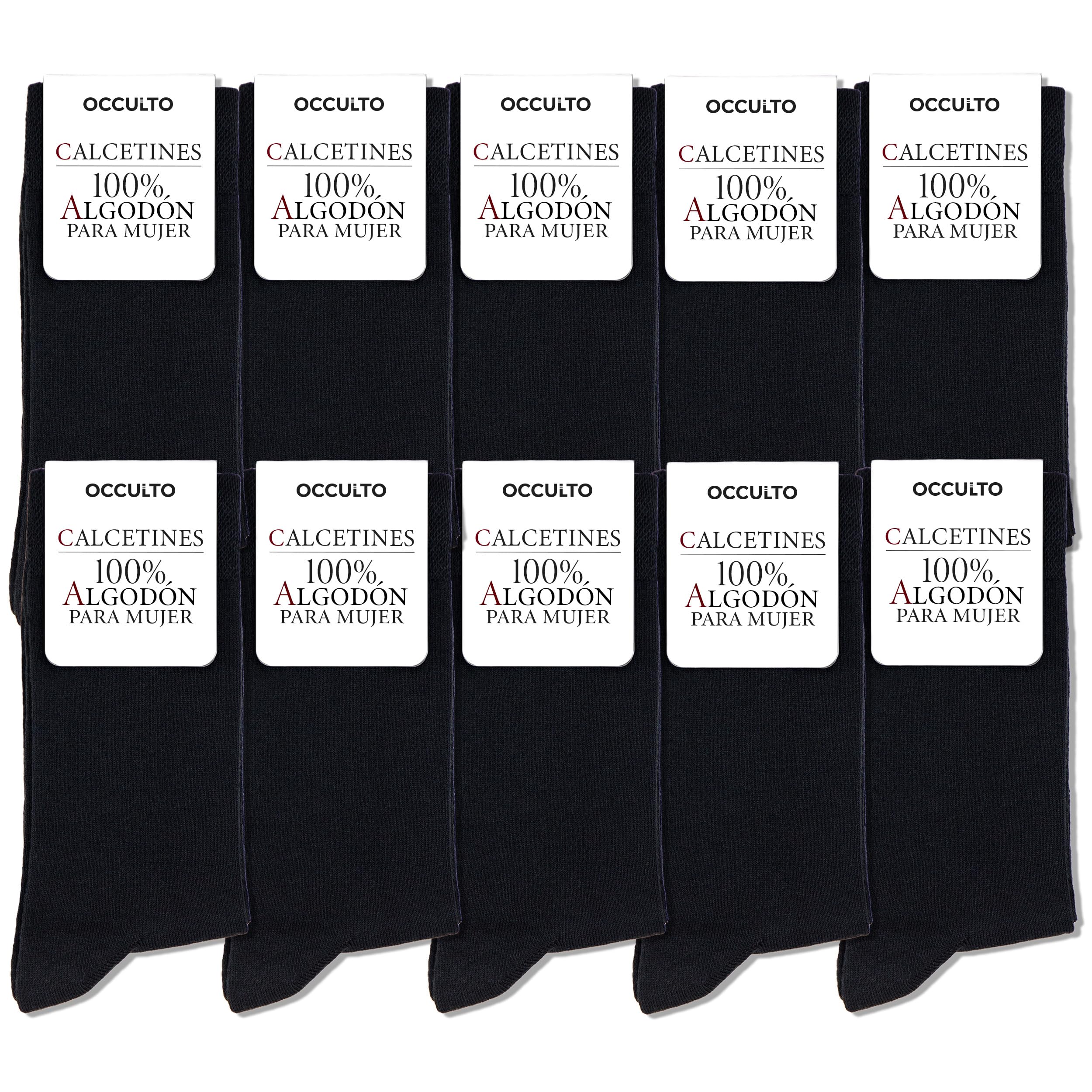 Occulto calcetines 100% algodón hombre pack de 10-20 pares (modelo: Ingo)