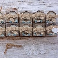 Vista 10 de 10 Wooden Tea Candle Holders for Baby Baptism Party Favors, Baby Shower Favors for Guests, Baby Girl Gender Reveal, Party Decorations