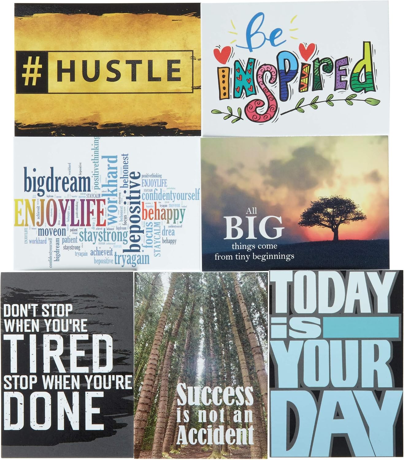 Oospecka Designs 2nd Edition Mini Motivational & Inspirational Note Cards 2.5 x 3.5 in. Set of 50