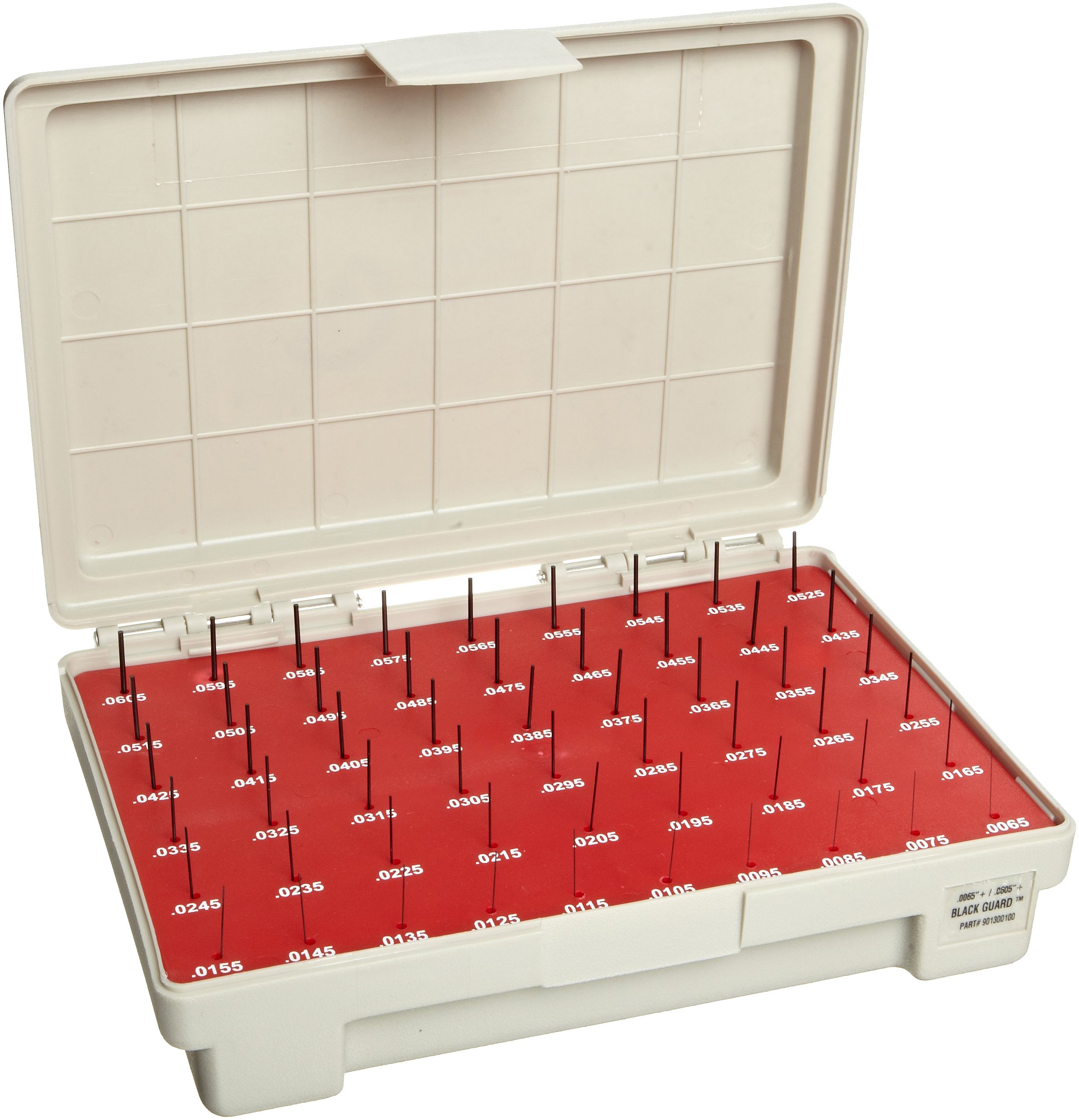 Vermont Gage Steel Go Pin Gage Set, Black Oxide, Tolerance Class ZZ, 0.0060 - 0.0600