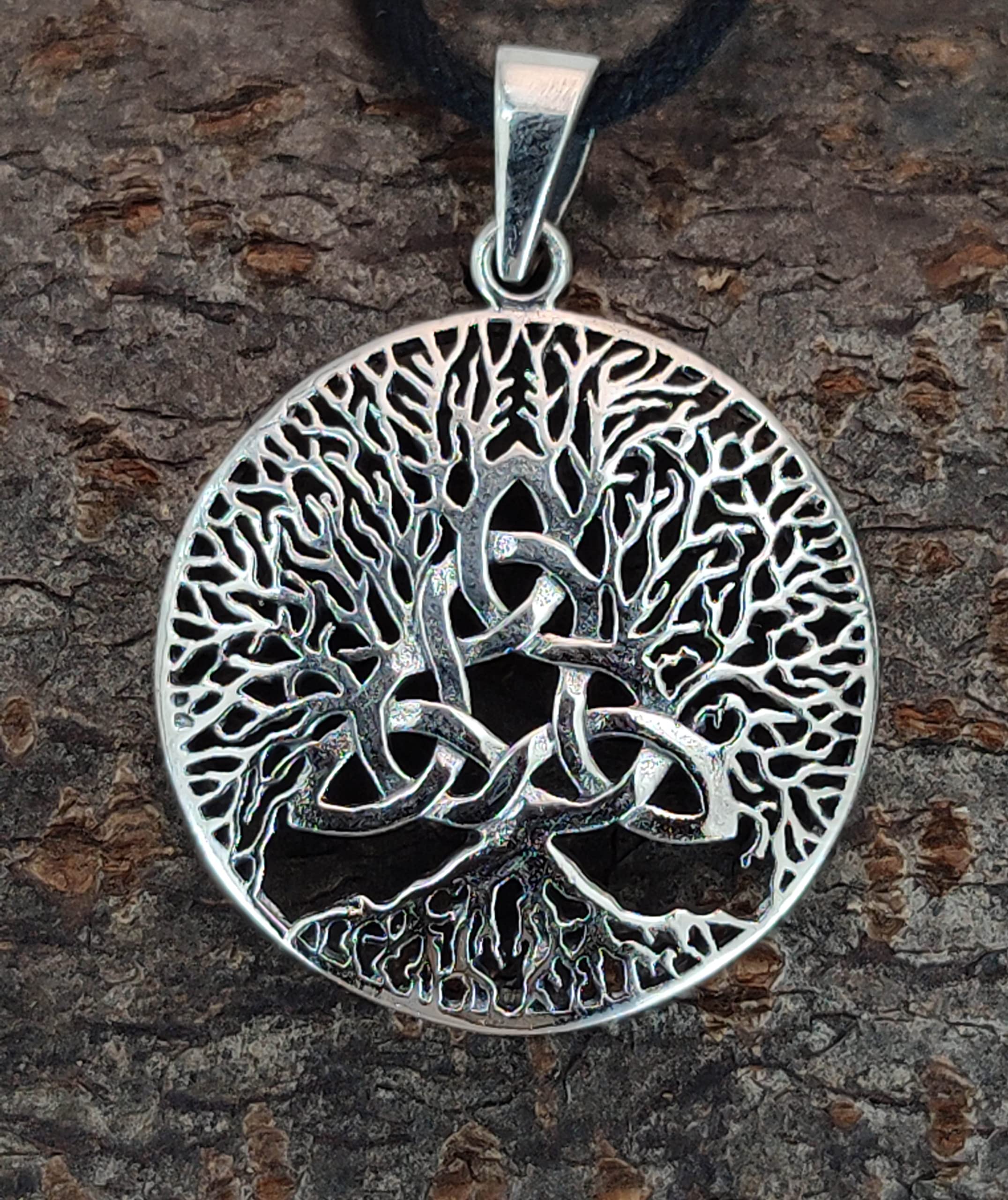 Kiss of Leather Lebensbaum Anhänger aus 925 Sterling Silber Nr. 401