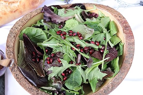 Miniatura 8 de Lipper International Bol ovalado de corteza de árbol de acacia, 9.5 pulgadas de diámetro x 4 pulgadas de alto, cuenco individual