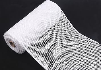 YYCRAFT Burlap Deco Mesh, 10" x 10 Yards30 Feet,White