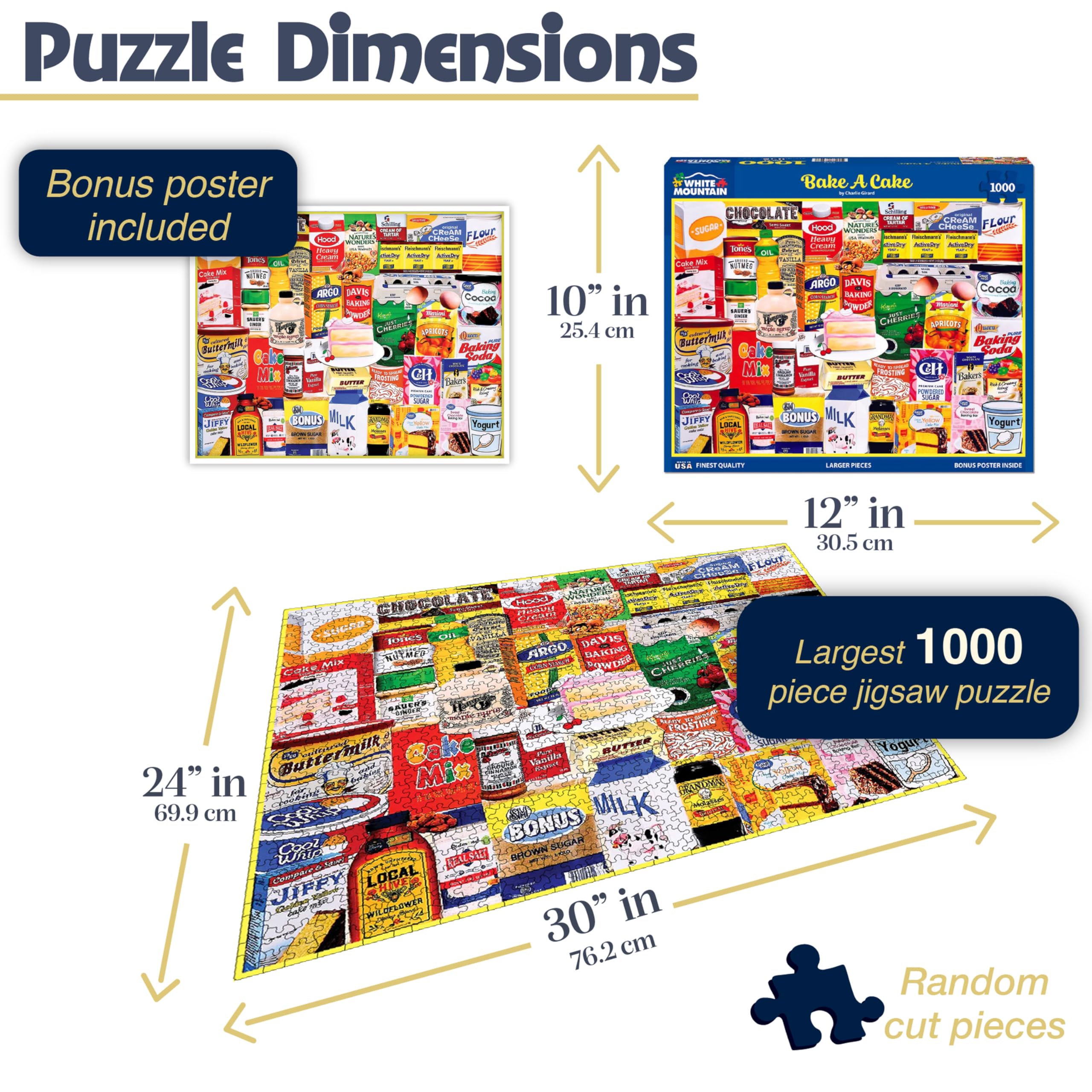 Bake a Cake Jigsaw Puzzle - 1000 Pieces -2