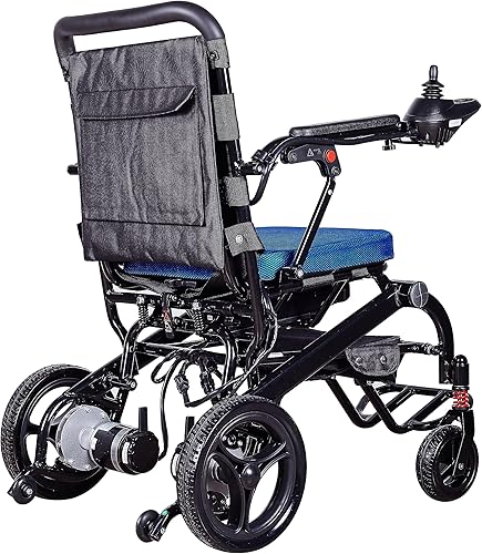 Miniatura 8 de MaritSA Silla de ruedas eléctrica plegable y ligera, inteligente, tamaño de viaje, pesa solo 40 libras, servicio desde Estados Unidos, batería