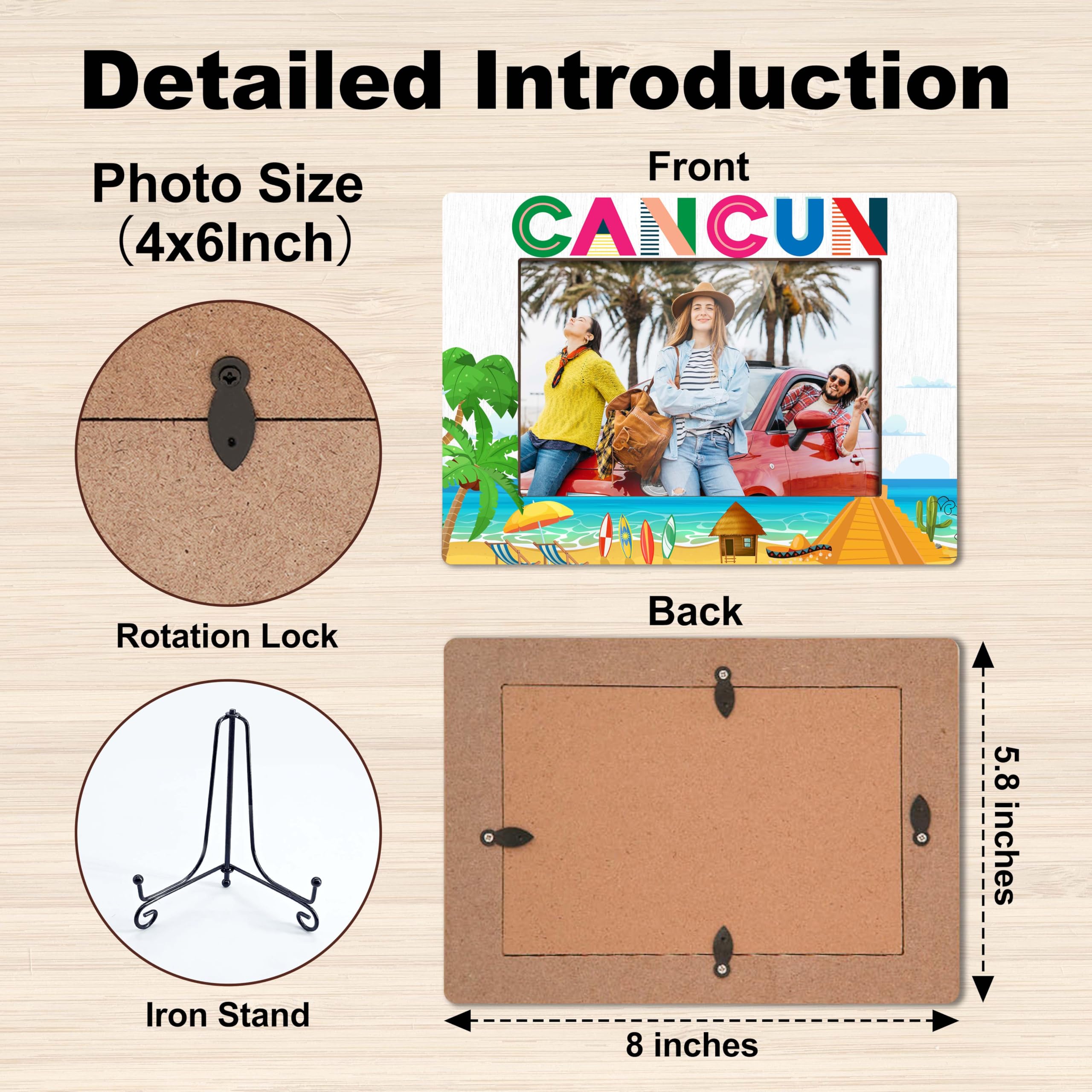 Amazon.co.jp: TIRYWT カンクン写真フレーム、メキシコのカンクンの