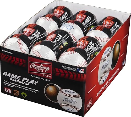 Miniatura 3 de Rawlings Youth 12U Game Play Béisbol, (caja de 24), R12USW2-24