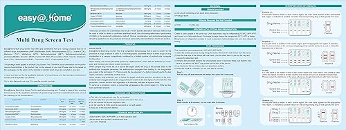 Miniatura 9 de Paquete de 6 pruebas de drogas en orina instantánea EasyHome de 5 paneles - THC, COC, OPI 2000, BZO, AMP -#EDOAP-754