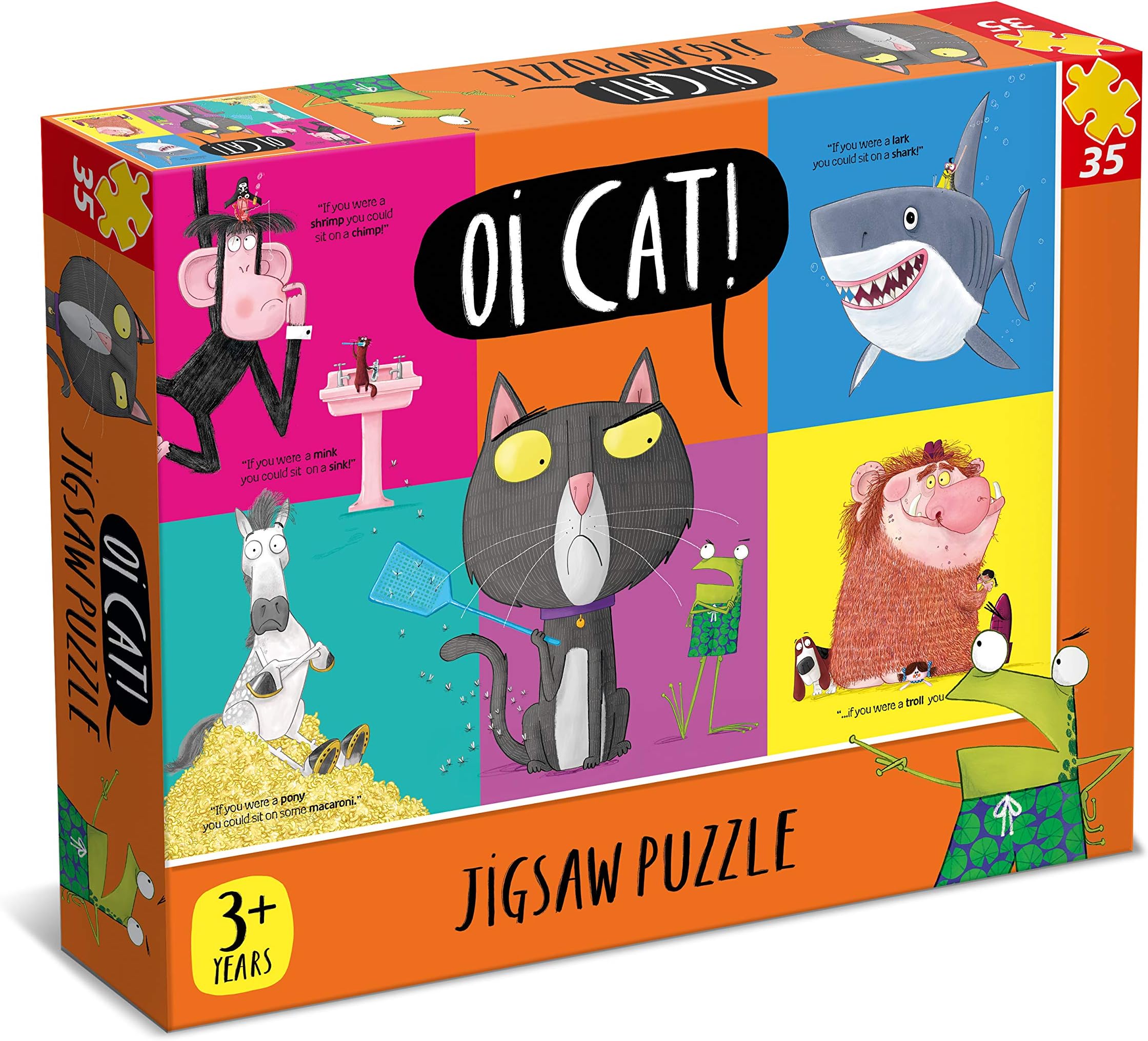 Oi 7315 Cat 35 Piece Jigsaw Puzzle, Orange