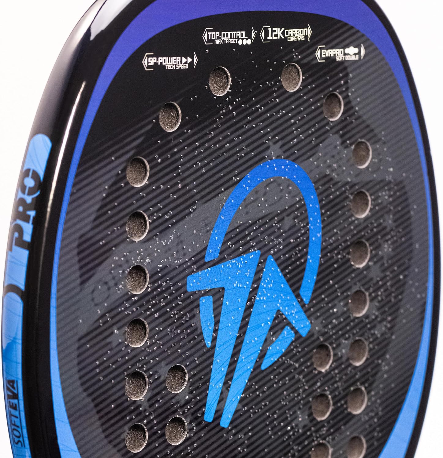 Raquete Beach Tennis Carbono 12k Total Pro 2025 + Capa | Leve e equilibrada | 1 ano de garantia