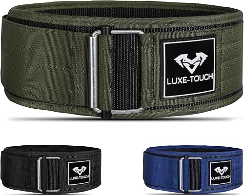 Cinturón de levantamiento de pesas de nailon de 4 pulgadas con hebilla de liberación rápida, cinturón para entrenamiento cruzado, culturismo,