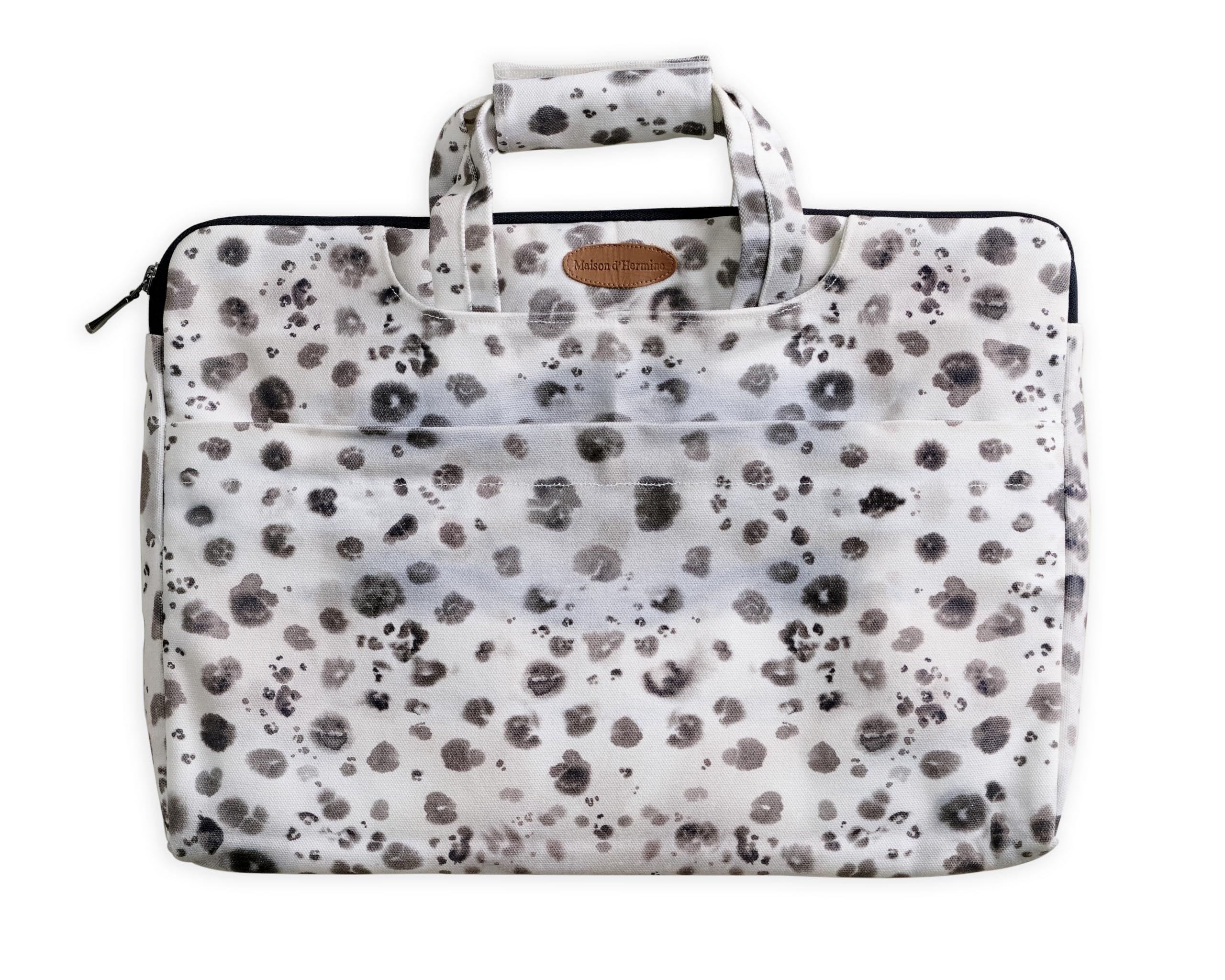 Maison d'Hermine Laptop Bag upto 15.6 inch Stain and water repellent Cotton canvas - Cheeta