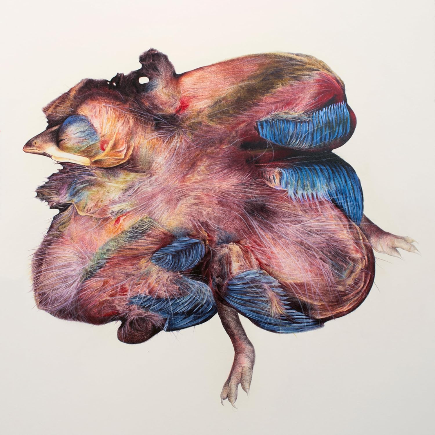“Blooming” – Original Fine Art Drawing, Nature-Inspired Handmade Artwork by Lisyanet Rodriguez | Colored Pencil on Paper (30 x 23 in, Unframed)