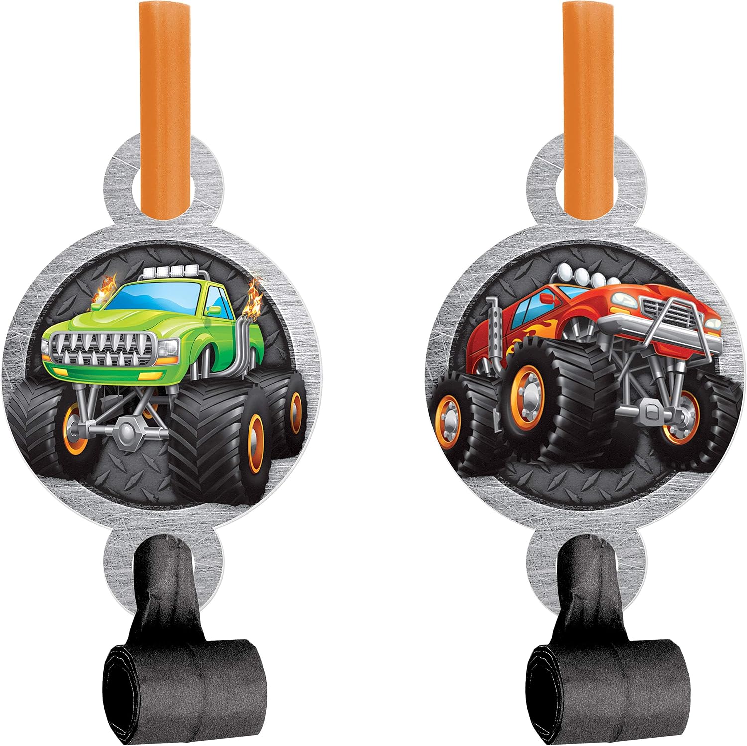 Monster Truck Party Blowers, 24 ct
