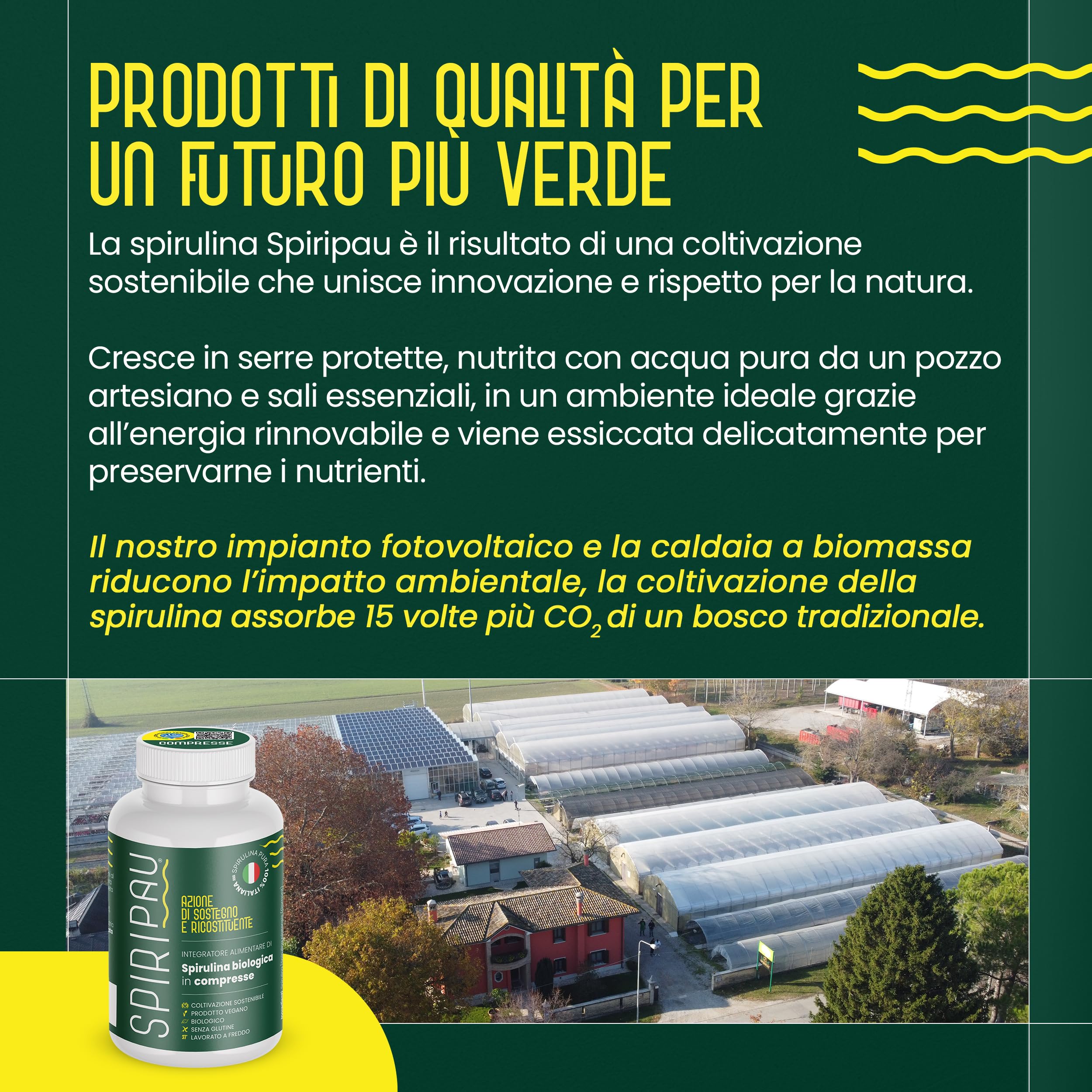 Spirulina Bio Compresse - 100 Compresse