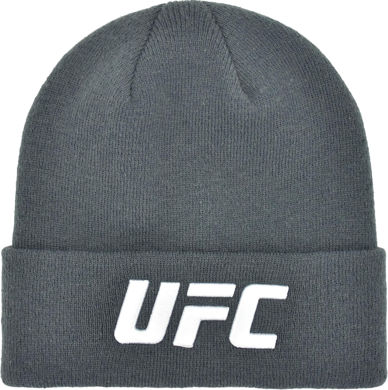 Concept One Unisex Adult UFC Beanie Hat, Cuffed Winter Knit Cap with Logo