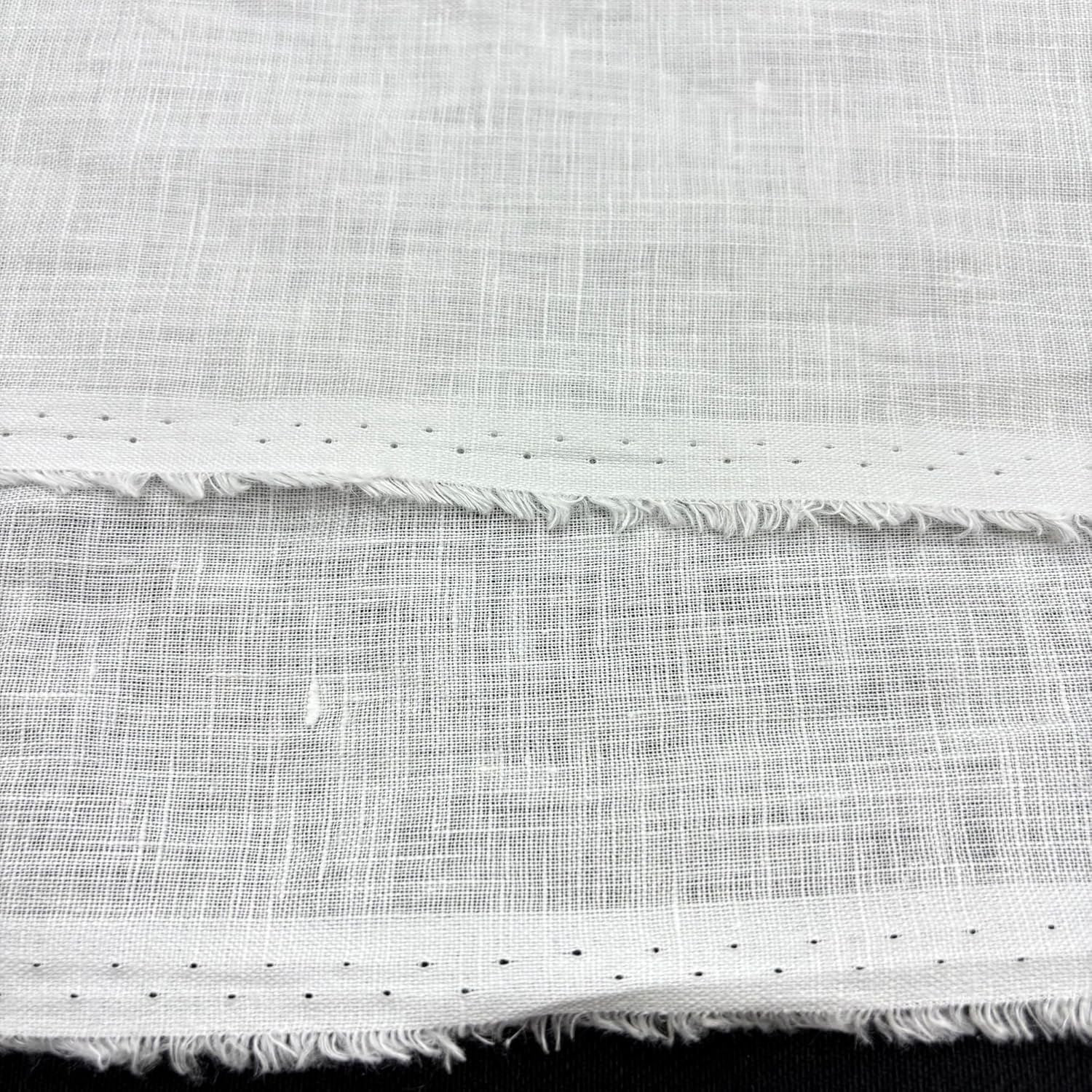 TEXTILORD®%100 Pure Linen Fabric,Natural Linen Cloth, Embroidery, Sewing,Soft, Breathable, Fashion, Clothing, Dress,Sewing Fabric(59" Wide) (White, 3 Yard)