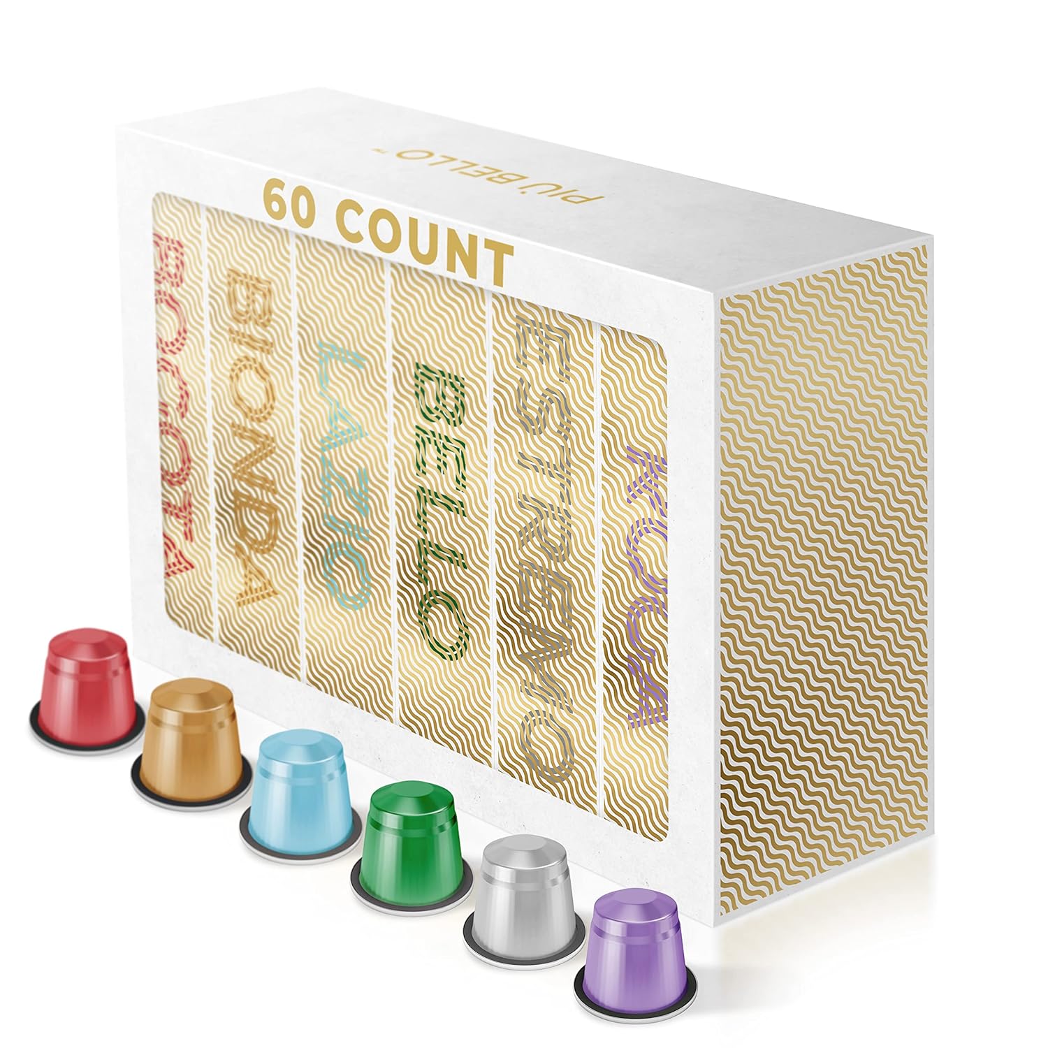 Piu Bello Coffee Pods Variety Pack Nespresso Machine