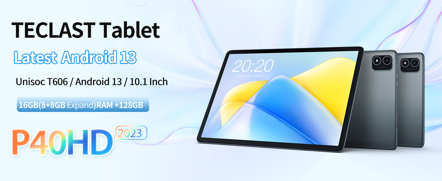 Amazon.com : TECLAST Android 13 Tablet 10 inch Tablets, P40HD 16GB