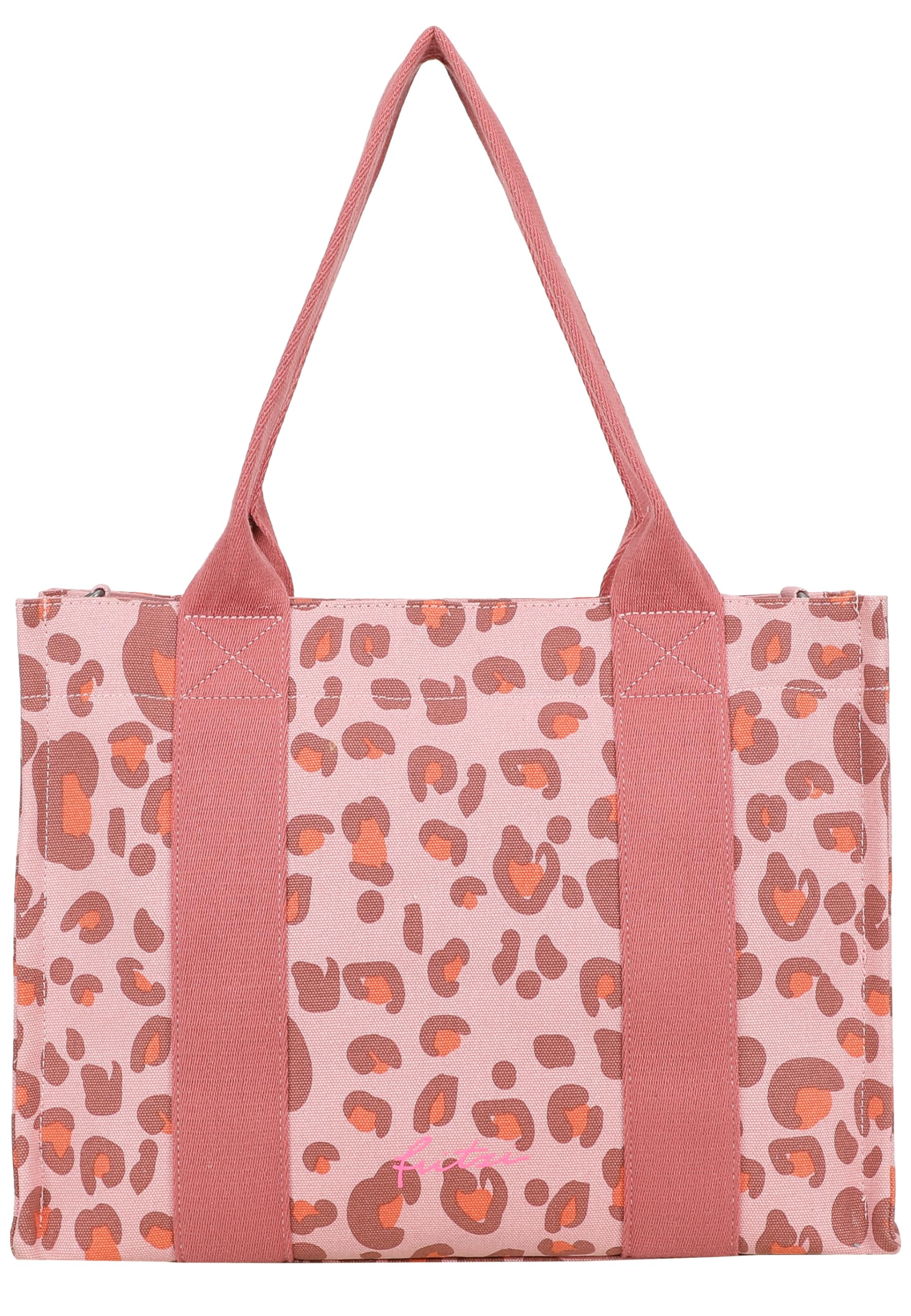 Fritzi aus Preußen shoulder bag Tote Shopper Canvas Leo Brick rose