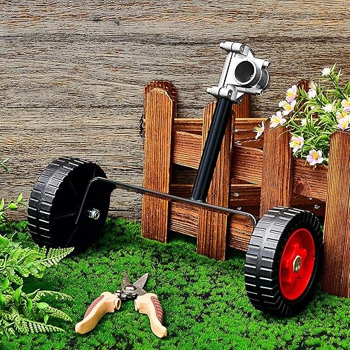 Miniatura 4 de Ruedas de soporte ajustables, ruedas auxiliares de 1.024 in (1 pulgada) y 1.102 in (1.1 pulgadas), rueda de recortadora de malas hierbas para