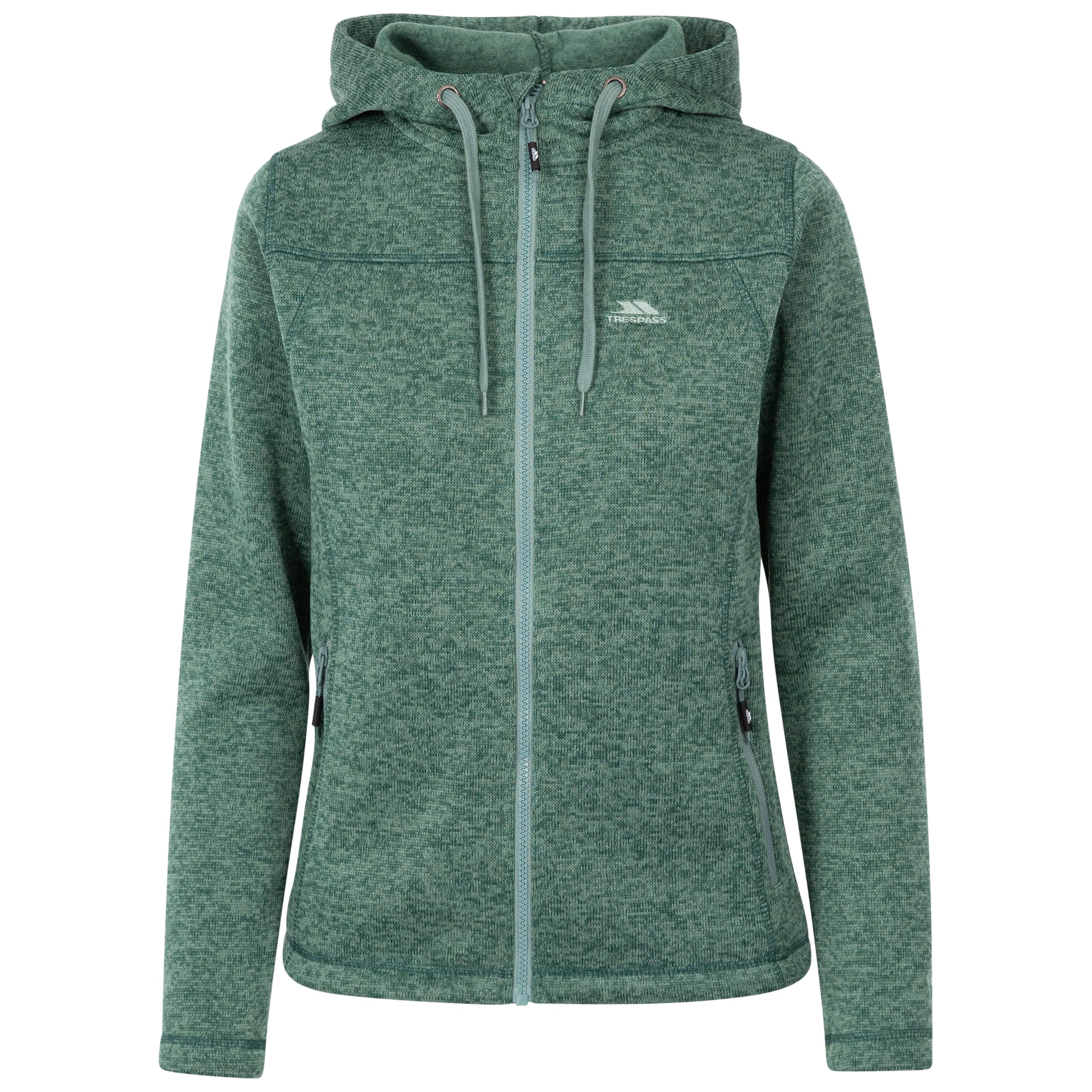 Trespass Womens Hoodie Fleece Jacket Full Zip Female Walking Casual Odelia