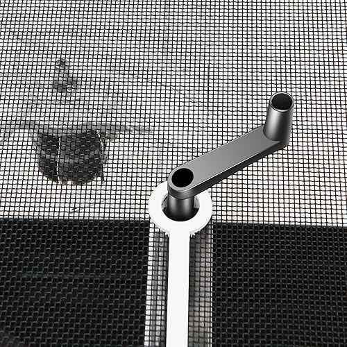 Miniatura 8 de Livpow Kit de ventilador reversible de 12 V para ventilación de techo RV de 14 x 14 pulgadas, tapa negra de elevación manual