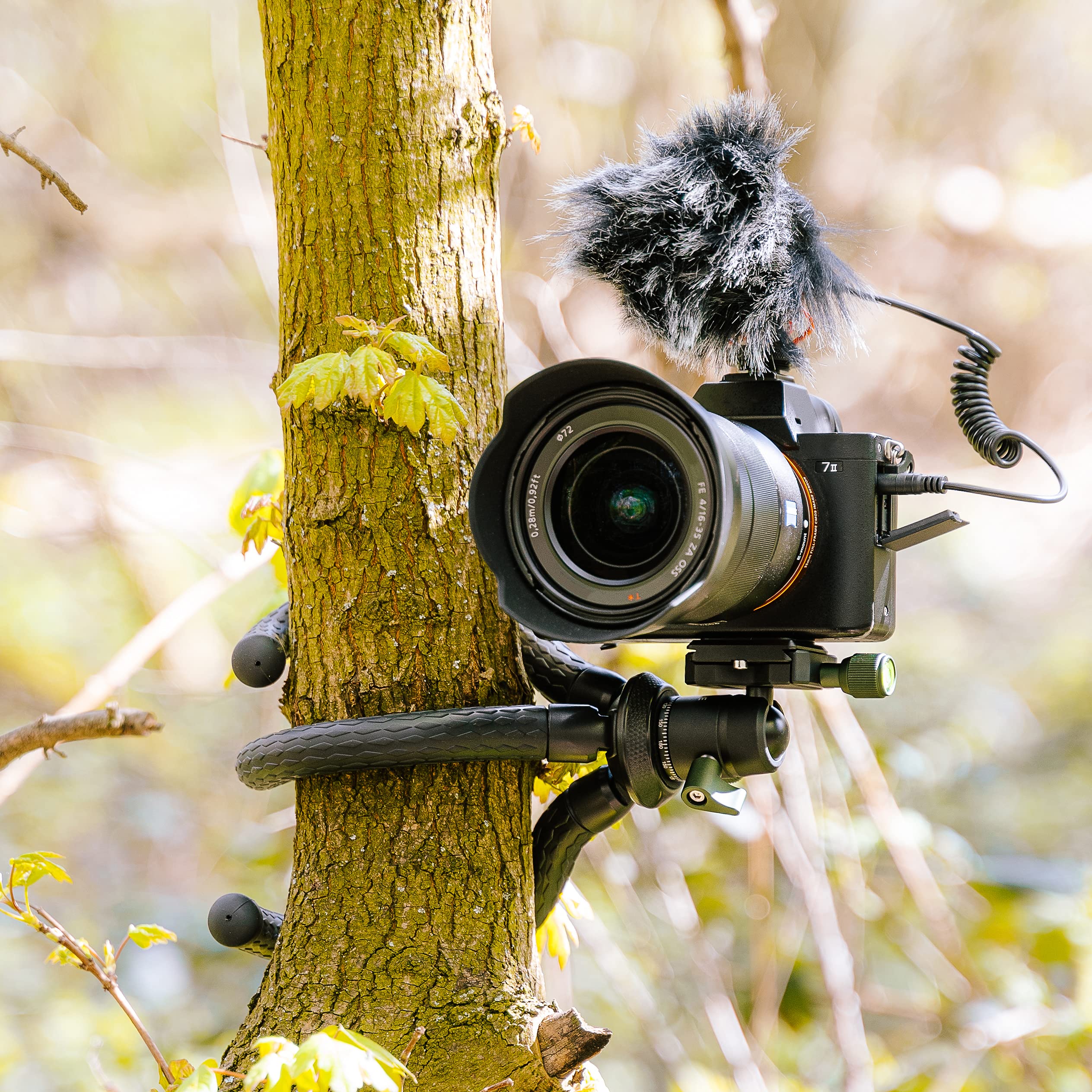 C-Rope Creatorpod, trípode de Viaje Flexible con Cabeza de Bola, trípode de cámara para cámaras DSLR y sin Espejo, Capacidad de Carga de hasta 2 kg