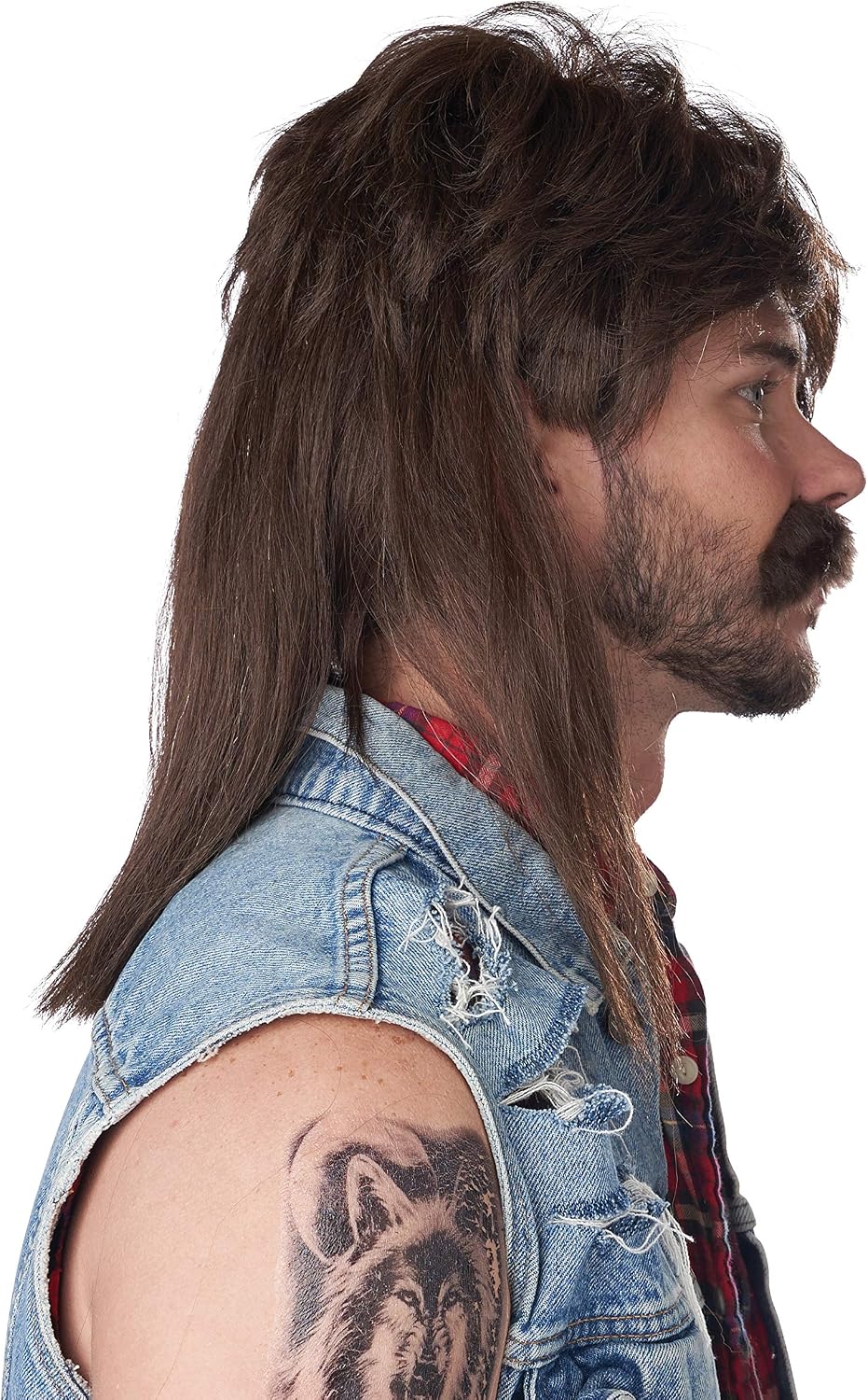 California Costumes The Lone Wolf Mullet Adult Wig, Standard