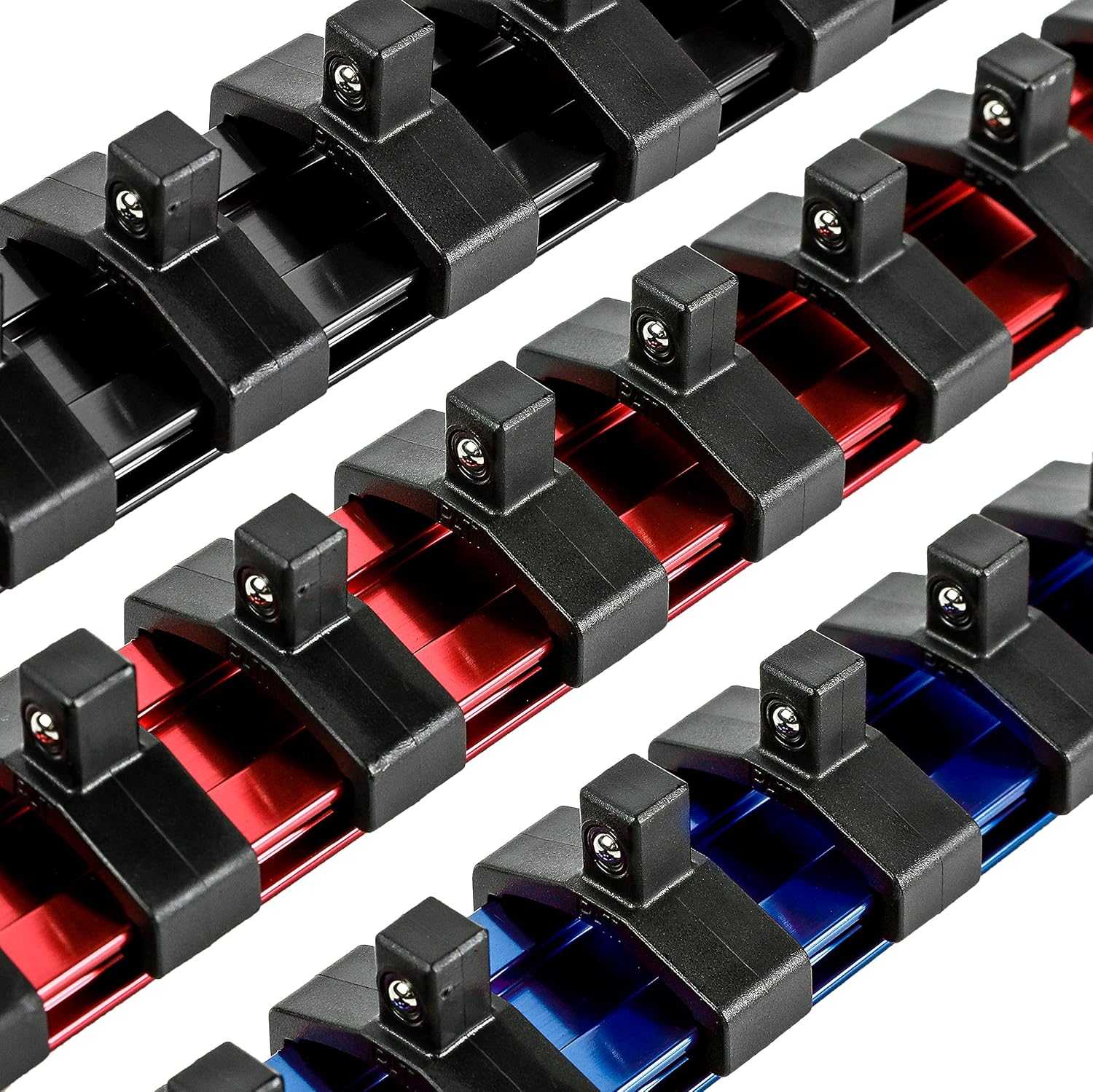 ARES 60077 1/4-In Multi-Color Socket Rail 9.84-In