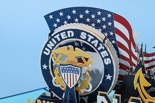 Miniatura 4 de Tarjeta de regalo de cumpleaños 3D, tarjetas de felicitación patrióticas desplegables con papel de notas, tarjetas de agradecimiento de 8 x 6